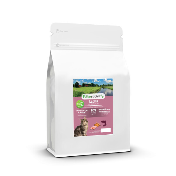 Futterstrolch Cat Lachs und Süßkartoffel 400 g