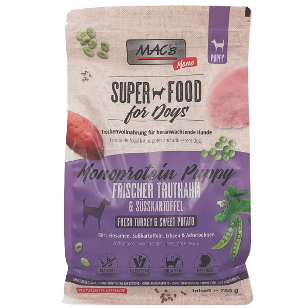 Macs Dog Mono Puppy Truthahn 750 g