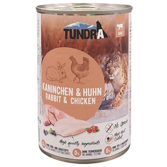 Tundra Cat Kaninchen + Huhn 400 g box