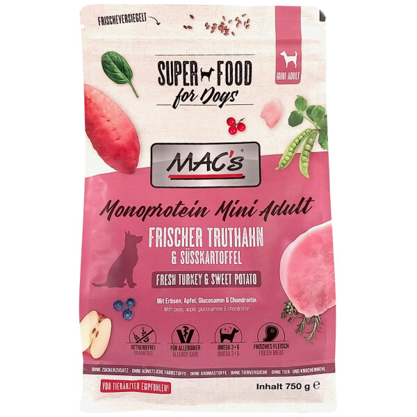 Macs Dog mono Mini Truthahn 750 g