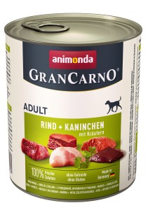 Animonda GranCarno Rind, Kaninchen + Kräutern 800 g