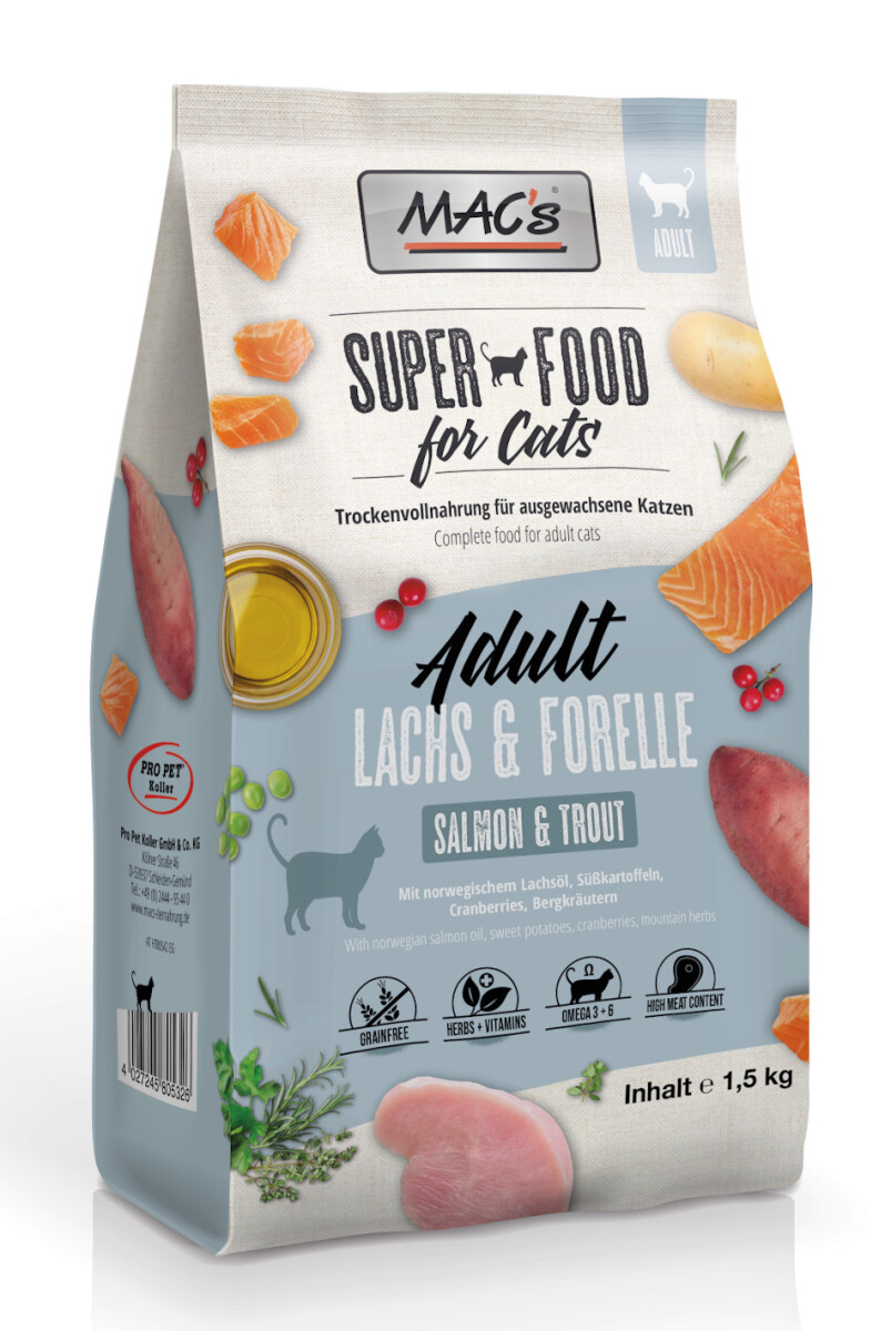 Macs Cat Superfood Adult Lachs & For box