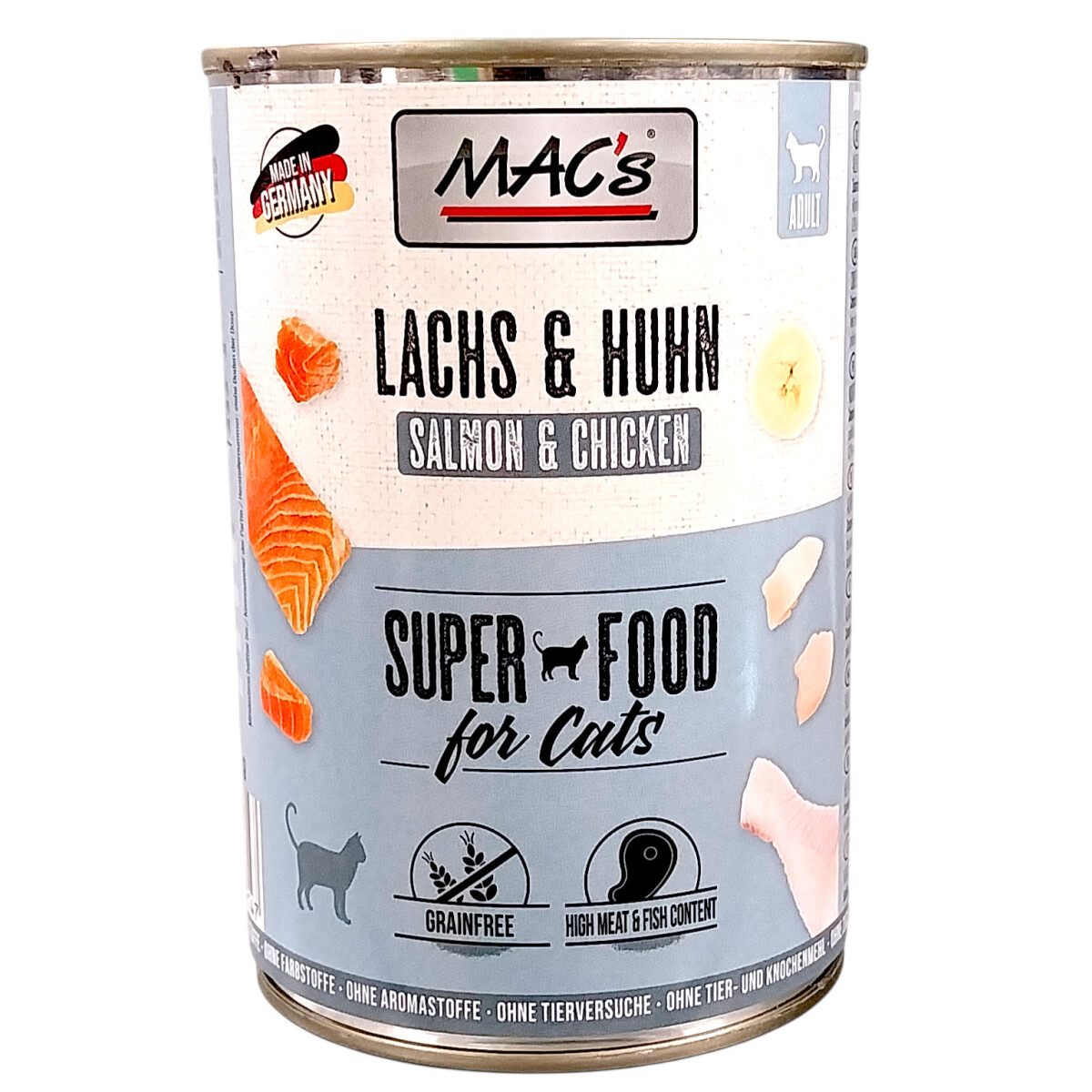 Macs Cat Lachs & Huhn SuperFood 400  box