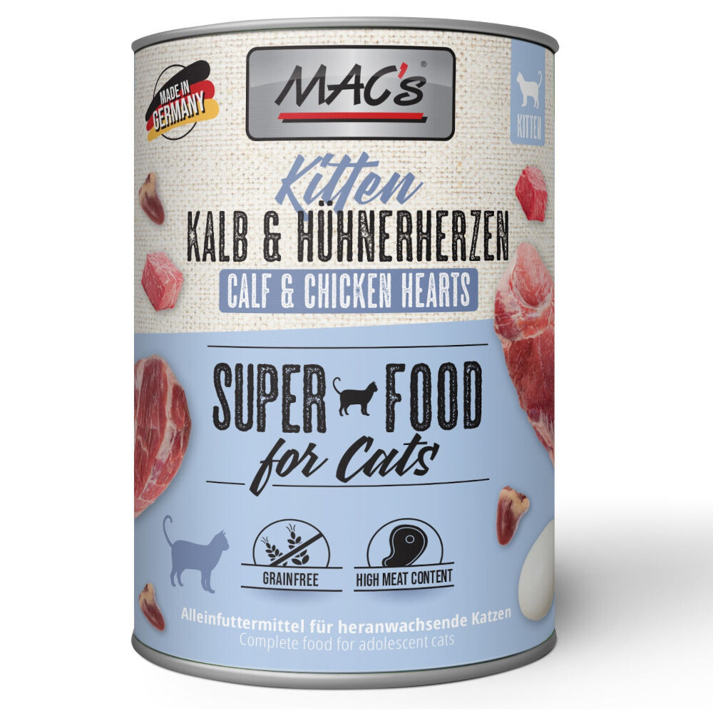 Macs Cat Kitten Kalb und Hühnerherz box