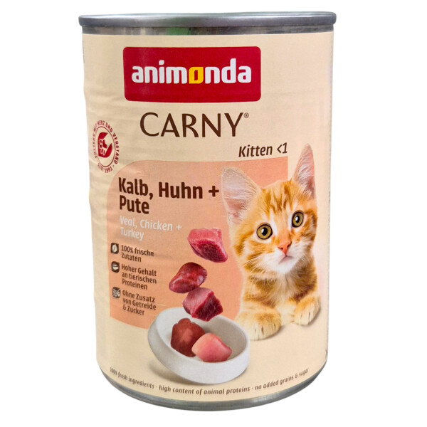 Animonda Carny Kitten Kalb, Huhn + Pute 400 g