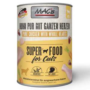 Macs Cat Huhn Pur mit ganzen Herzen SuperFood 800 g