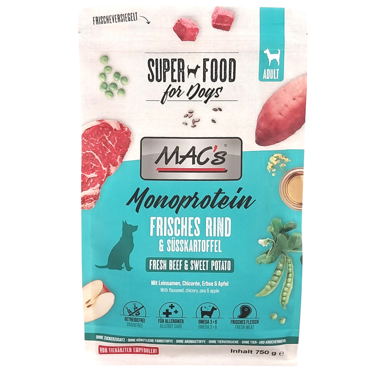 Macs Dog Mono Rind 750 g box