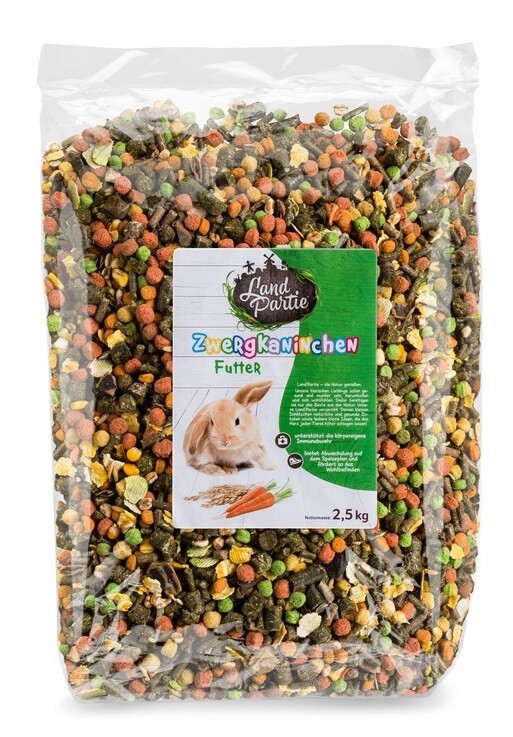 LandPartie Zwergkaninchen Futter 2,5 kg box