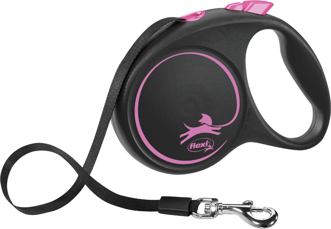flexi Black Design Gurt 5m pink