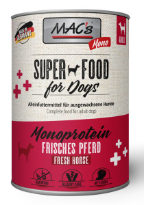 Macs Mono Super Food frisches Pferd 400 g