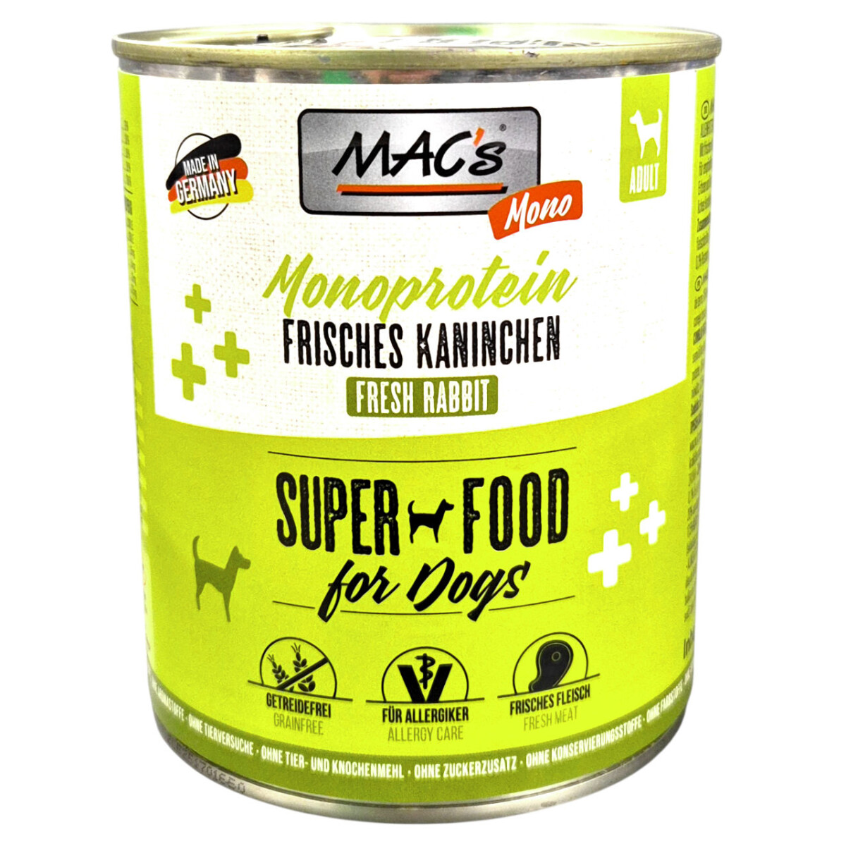 Macs Mono frisches Kaninchen 800 g box