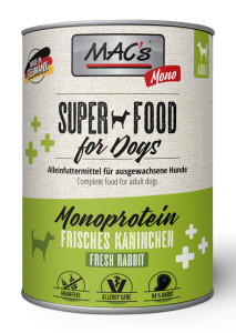 Macs Mono Super Food frisches Kaninchen 800 g