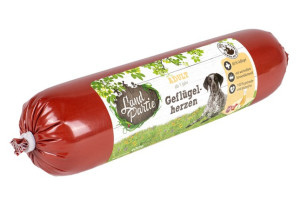 LandPartie Hundewurst Geflügelherzen 400 g