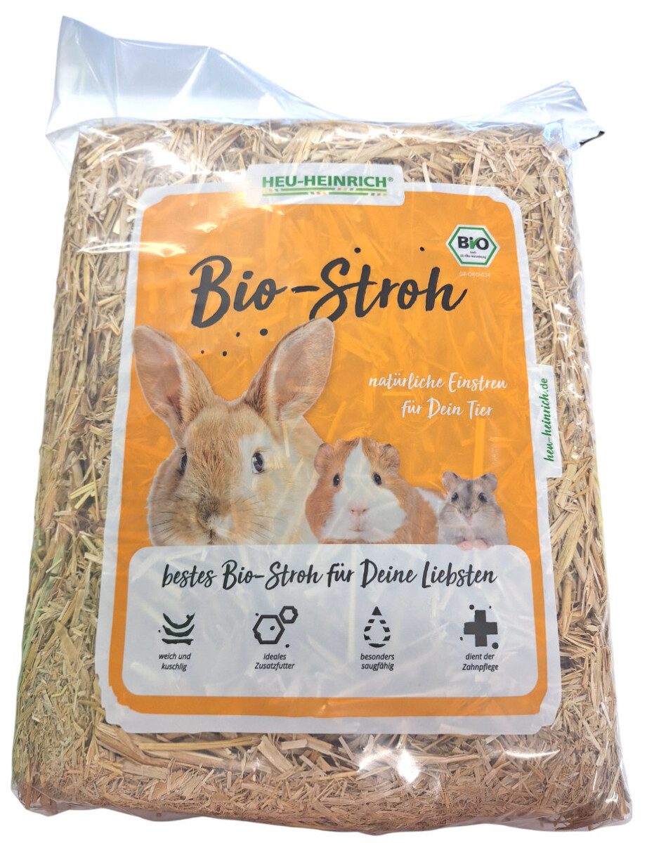 Heu Heinrich Bio Stroh 1 kg box