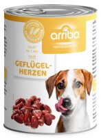 arriba Dog mit Geflügelherzen 800 g