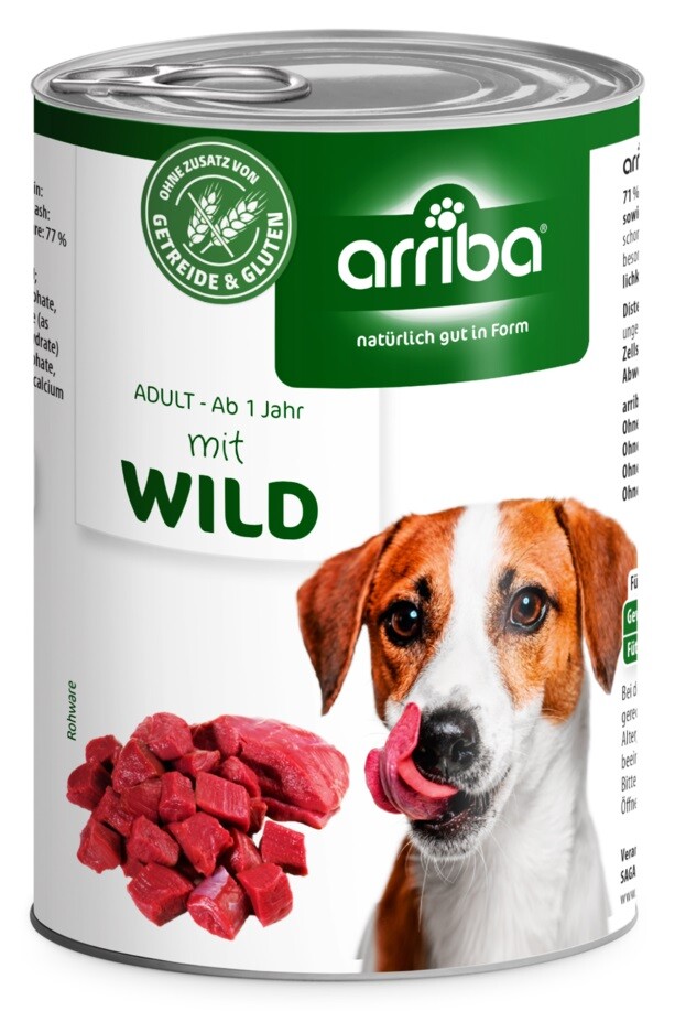 arriba Dog mit Wild 400 g box