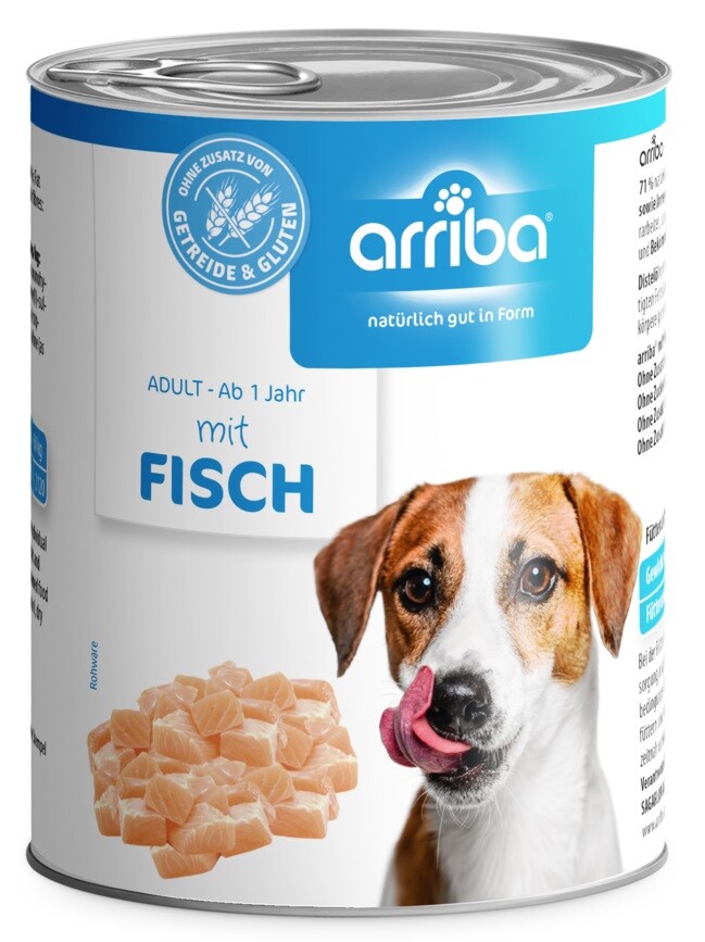 arriba Dog mit Fisch 400 g box
