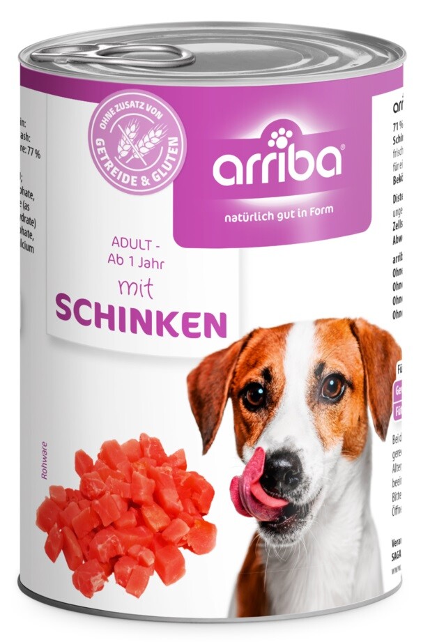 arriba Dog mit Schinken 400 g box