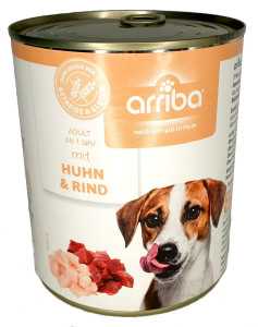 arriba Dog mit Huhn + Rind 800 g