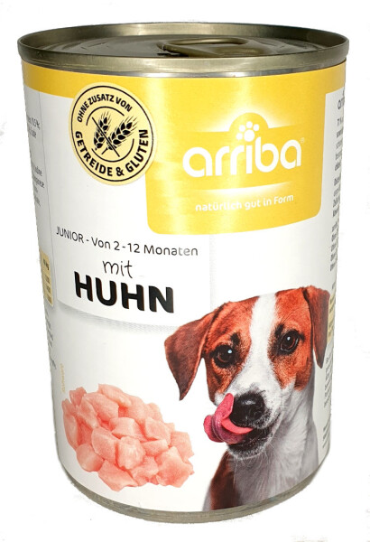 arriba Dog Junior mit Huhn 400g