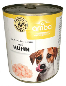 arriba Dog Junior mit Huhn 800 g