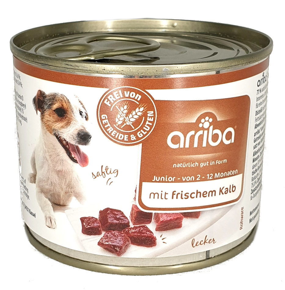 arriba Dog Junior mit Kalb 200 g