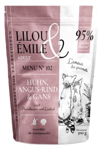 Lilou & Emile Huhn + Angus Rind + Gans 300 g