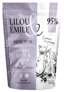 Lilou & Emile Kitten Huhn + Ente + Ziege 300 g