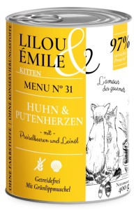 Lilou & Emile Kitten Huhn + Putenherzen 400 g