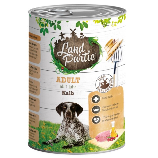 LandPartie Dog Kalb 400 g