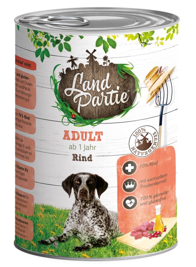 LandPartie Dog Rind 400 g box