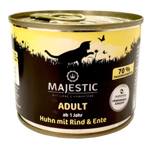 Majestic Cat Huhn mit Rind + Ente 200 g