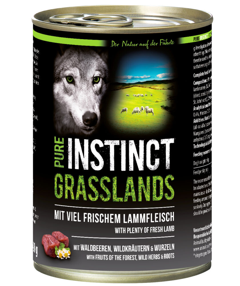 Pure Instinct Grasslands Lamm 400 g box