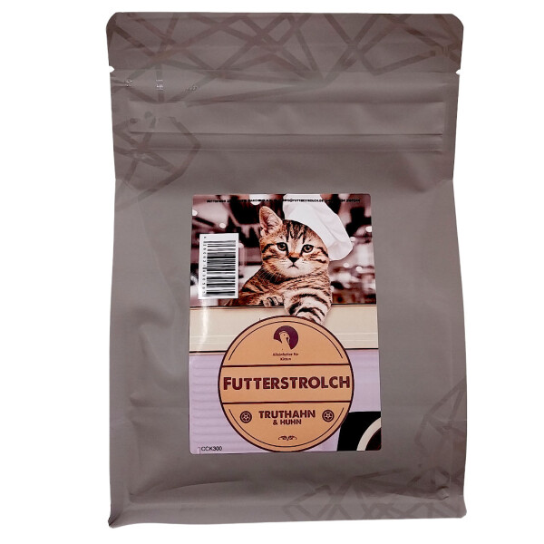 Futterstrolch Cat Kitten Truthahn und Huhn