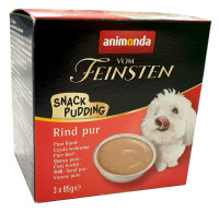Animonda vom Feinsten Dog Snack Pudding Rind pur 3 x 85 g