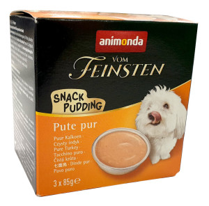 Animonda vom Feinsten Dog Snack Pudding Pute pur 3 x 85 g