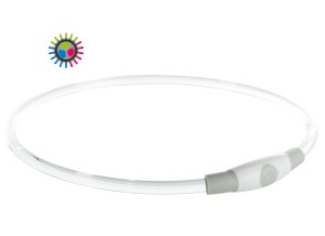 Trixie Flash Leuchtring USB multicolor S - M