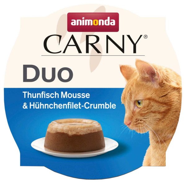 Animonda Carny Duo Thunfisch Mousse + Hühnchenfilet Crumble 70 g