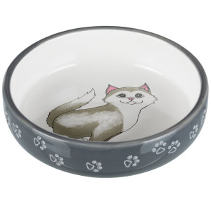 Trixie Katzen Keramiknapf flach