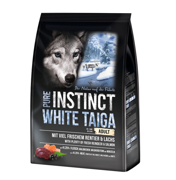 Pure Instinct White Taiga Rentier + Lachs 4 kg