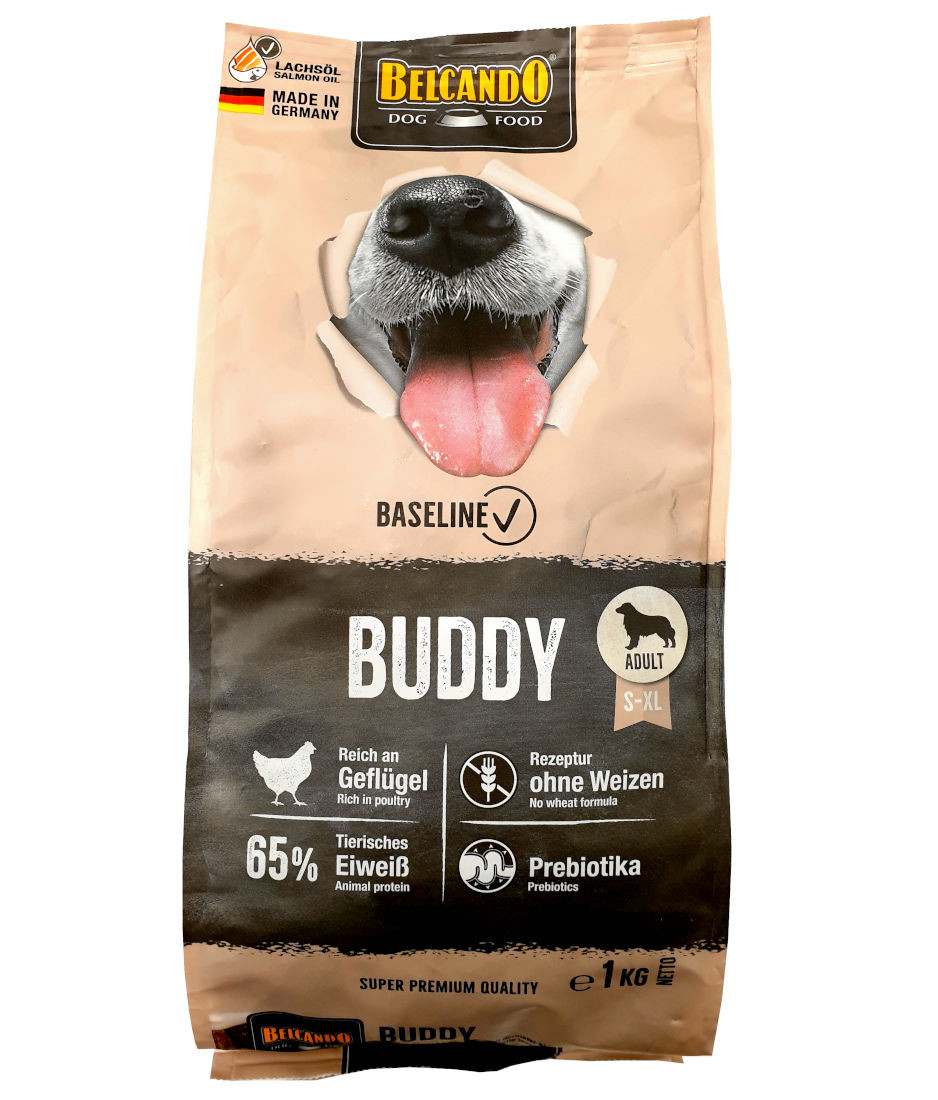 Belcando Buddy ein Trockenfutter für Hunde der Baseline