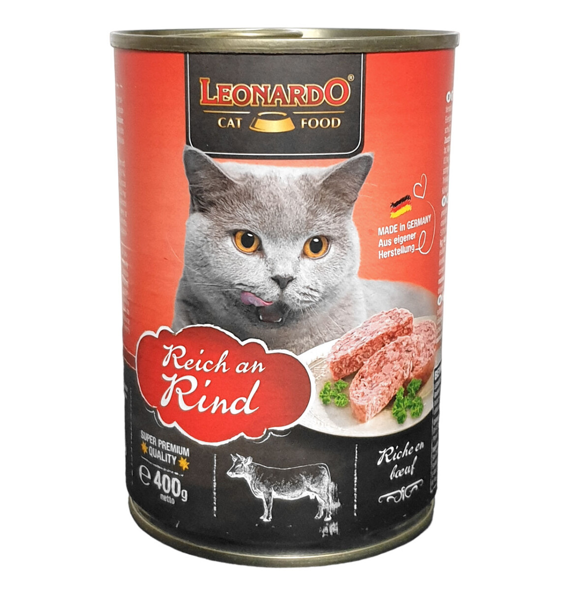 Leonardo Reich an Rind 400 g box