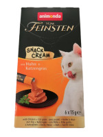Animonda vom Feinsten Cat Snack Cream Huhn+ Katzengras 90g