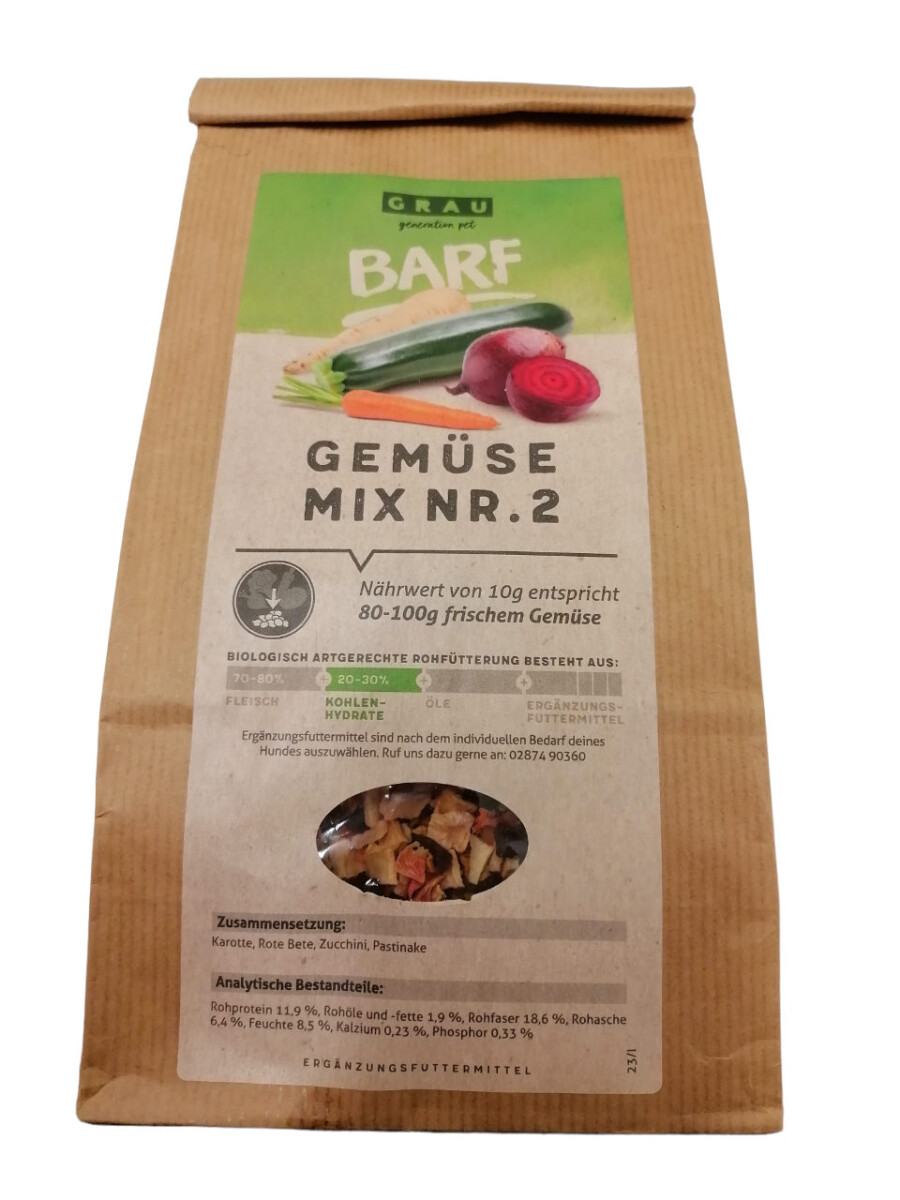 Grau BARF Gemüsemix Nr. 2 500 g box
