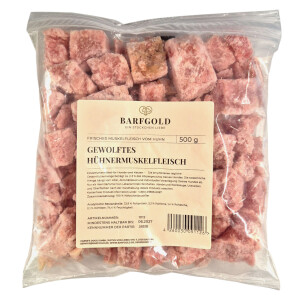 Barfgold gewolftes Hühnermuskelfleisch 500 g
