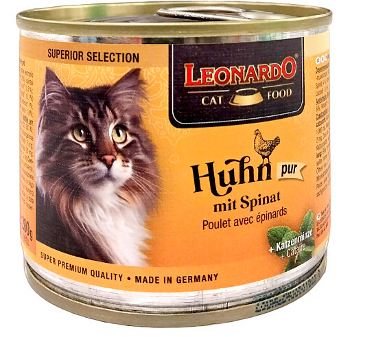 Leonardo Huhn Pur mit Spinat 200 g