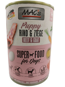 Macs Puppy Rind + Ziege SuperFood