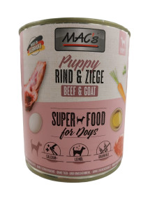 Macs Puppy Rind + Ziege SuperFood 800 g