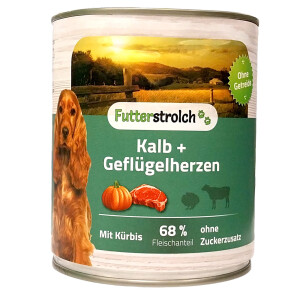Futterstrolch Kalb + Geflügelherzen 800 g