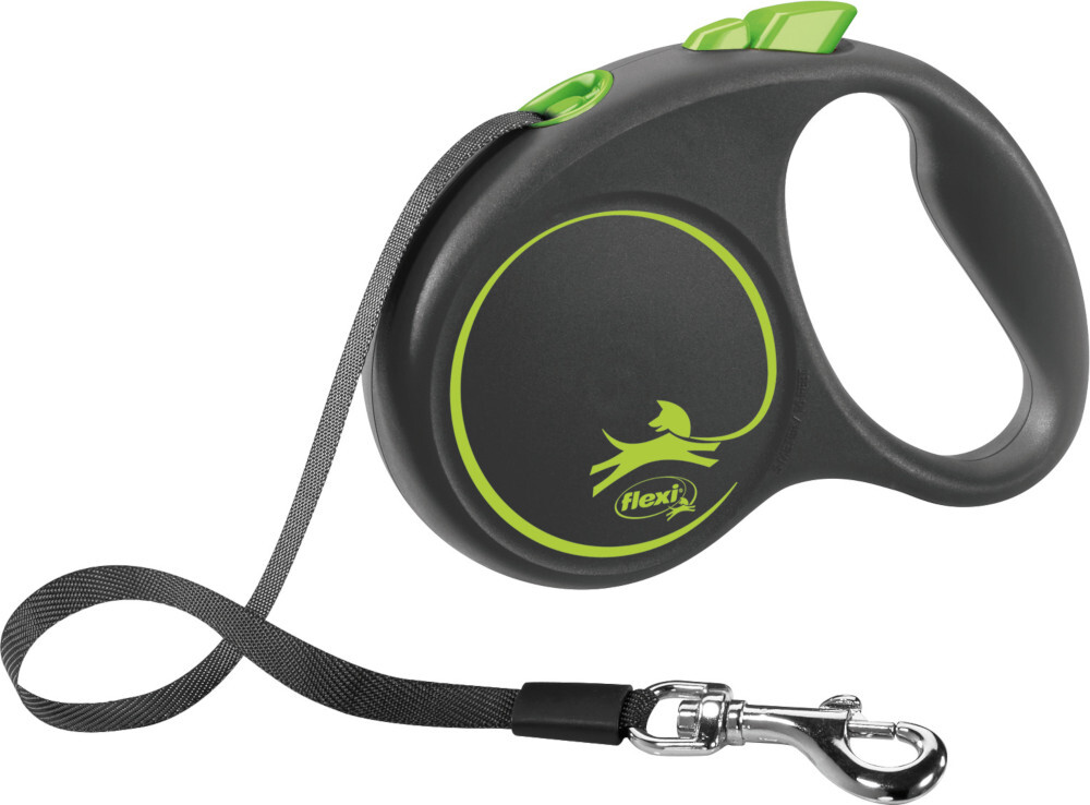 flexi Black Design Gurt 5m grün